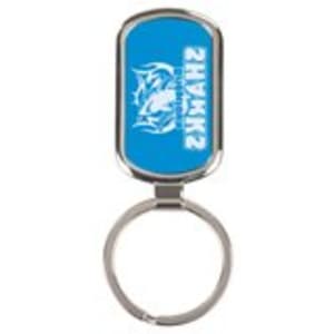Laserable Silver Colored Keychain