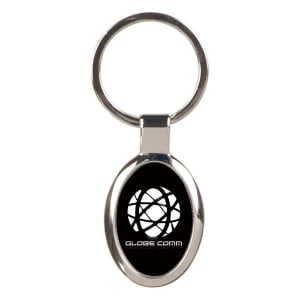 Laserable Silver Colored Keychain