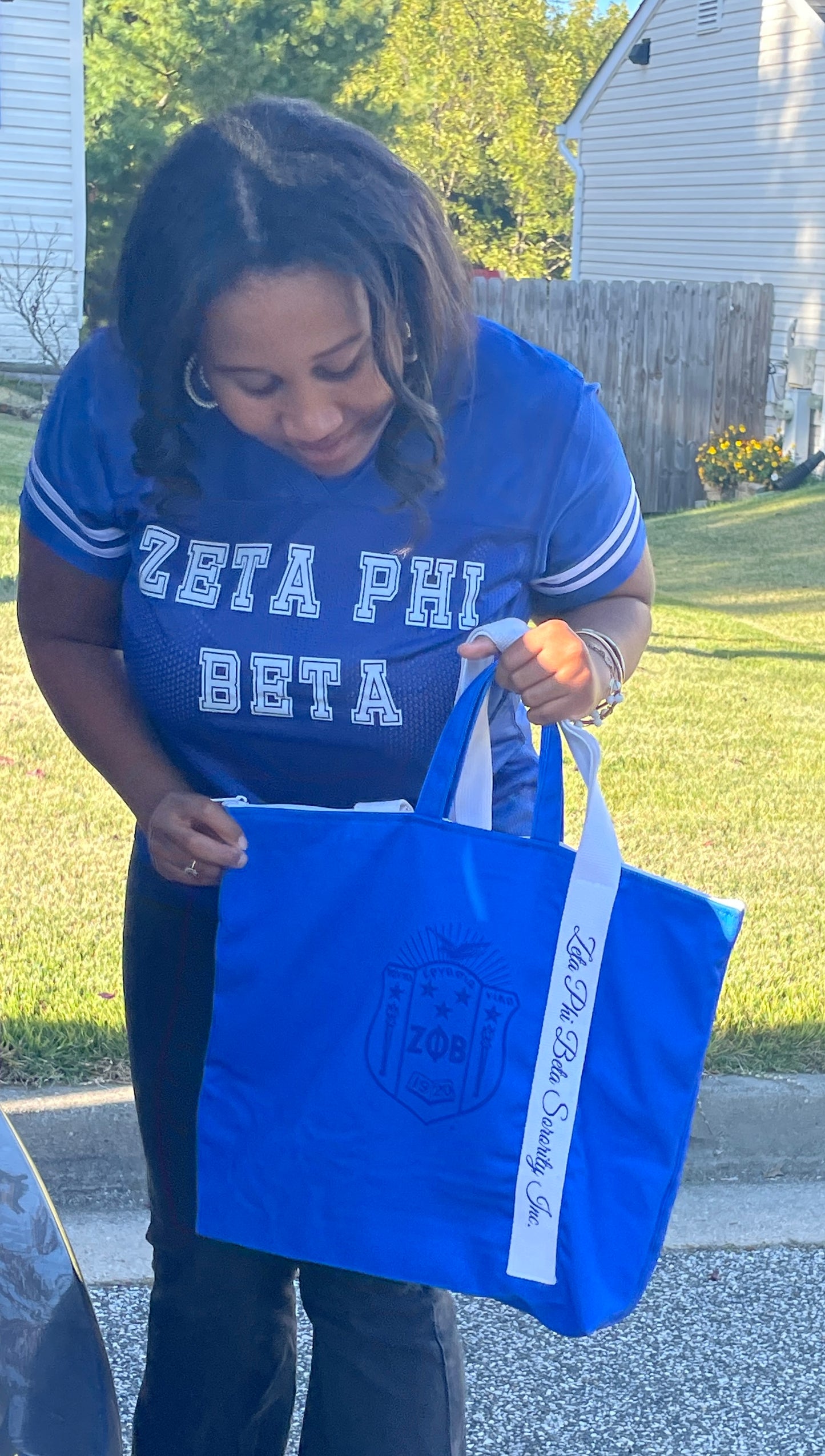 Zeta Phi Beta Ladies Football Jersey