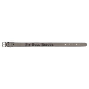 Large 23" x 1" Laserable Leatherette Dog Collar