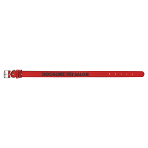 Large 23" x 1" Laserable Leatherette Dog Collar