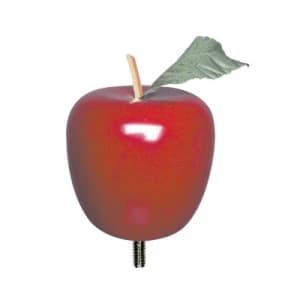 2 3/4" Red Wooden Apple