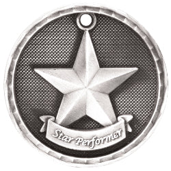 2 inch 3D Star Performer Medal