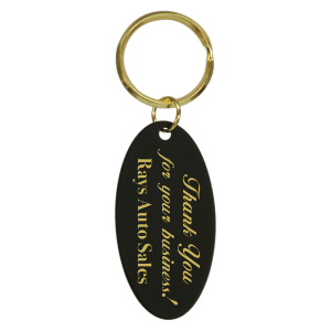 Black Brass Keychain