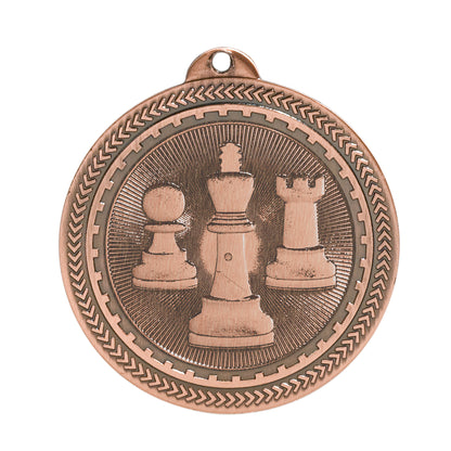 2 inch Chess Laserable BriteLazer Medal