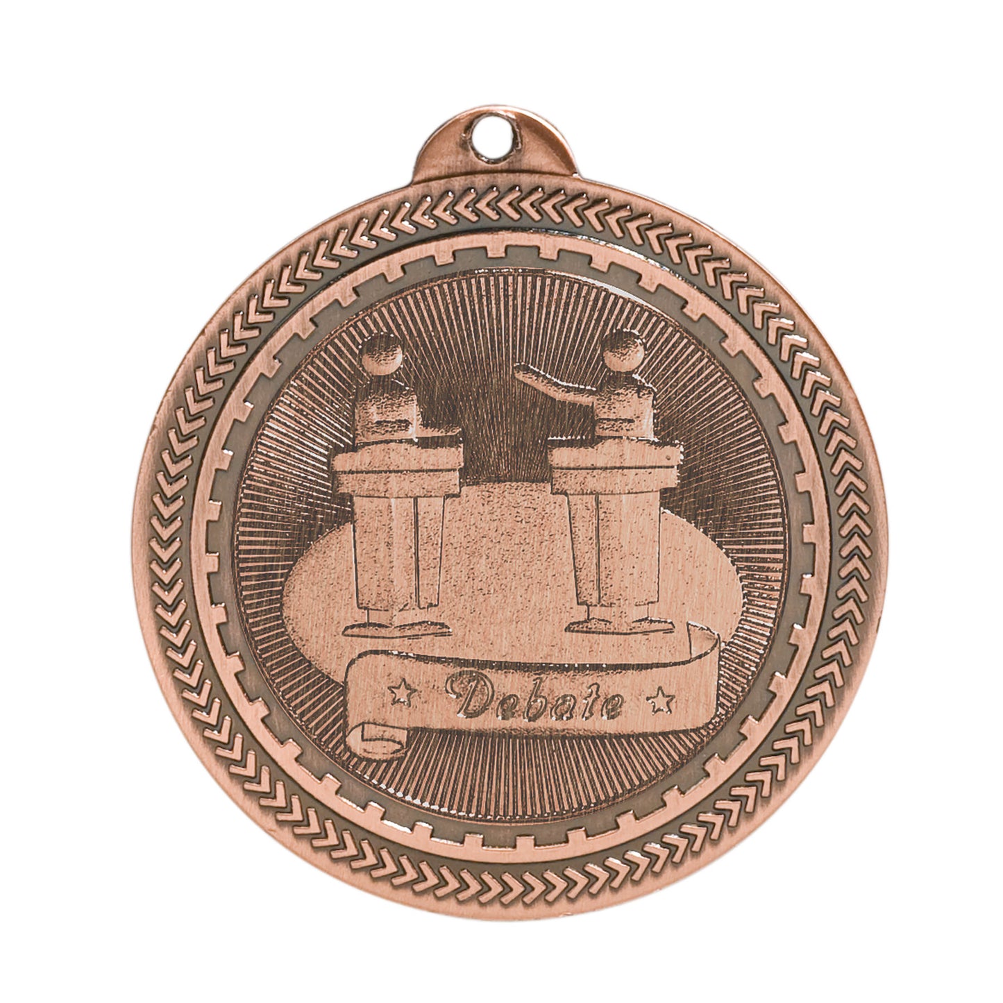 2 inch  Debate Laserable BriteLazer Medal