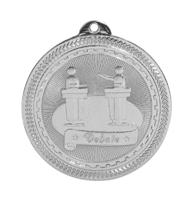 2 inch  Debate Laserable BriteLazer Medal