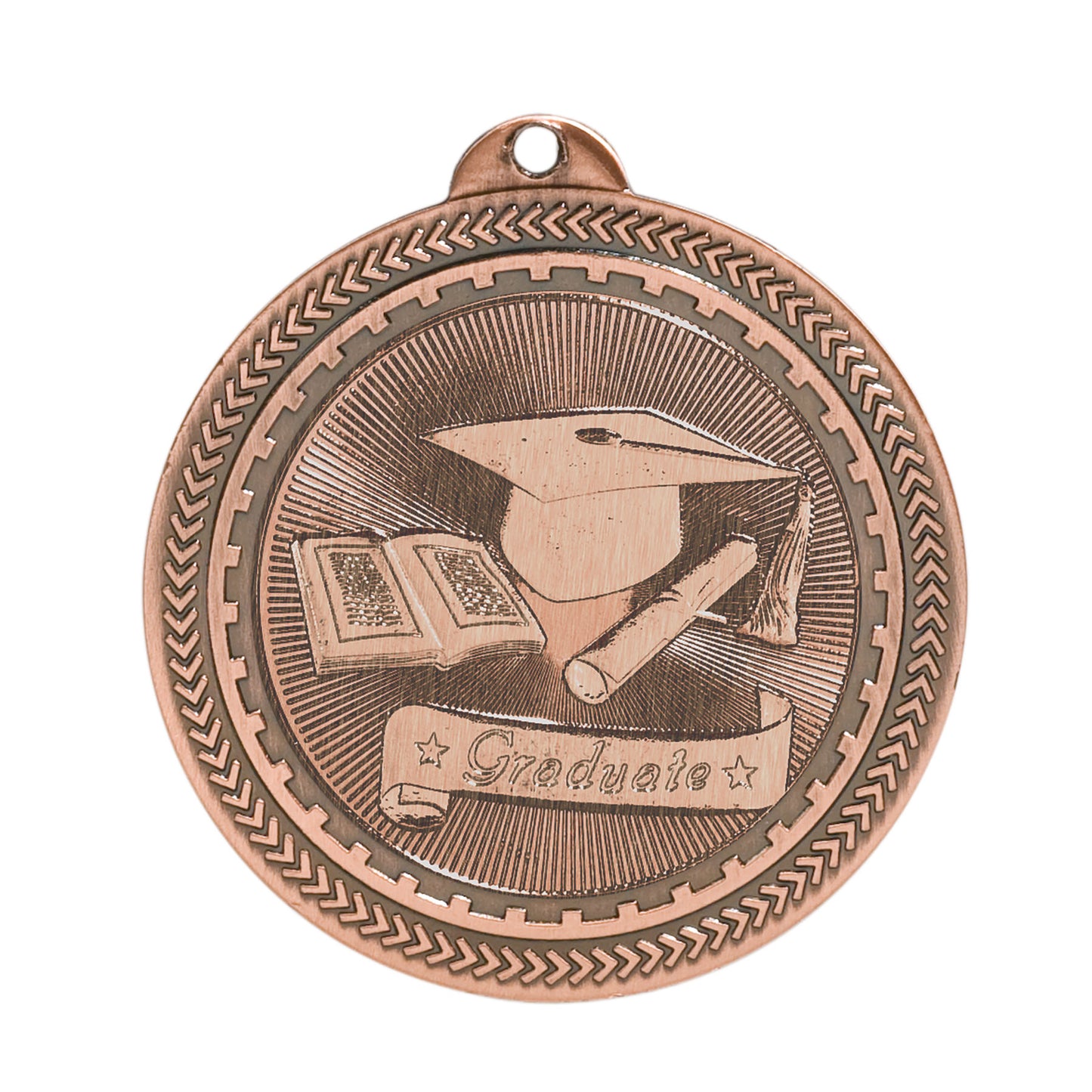 2 inch  Graduate Laserable BriteLazer Medal