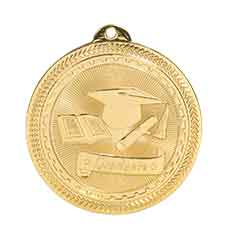 2 inch  Graduate Laserable BriteLazer Medal