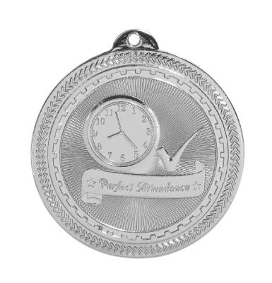 2 inch Perfect Attendance Laserable BriteLazer Medal