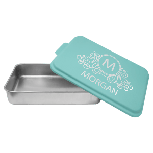 9" x 13" Aluminum Cake Pan with Colored Lid