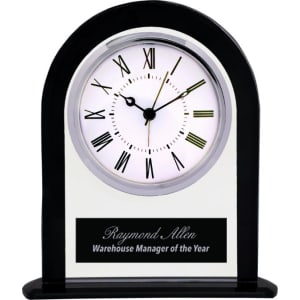 Clear Jade Glass Clock