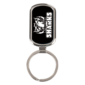 Laserable Silver Colored Keychain