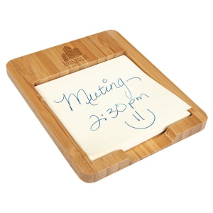 3 5/8" x 4 1/2" Bamboo Sticky Note Holder