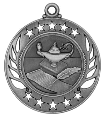 2 1/4 inch Lamp of Knowledge Galaxy Medal