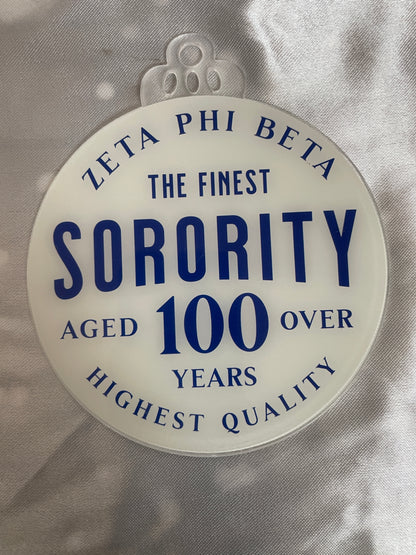 Zeta 4-in Flat Ornaments