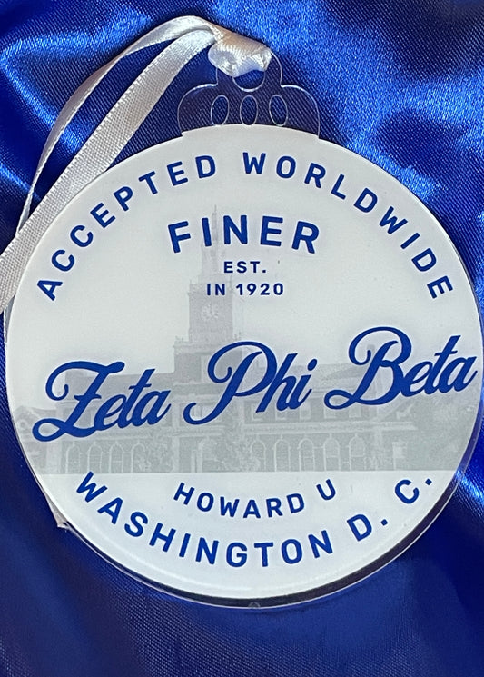 Zeta 4-in Flat Ornaments