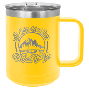 Polar Camel 15 oz. Stainless Steel Vacuum Insulated Mug with Slider Lid