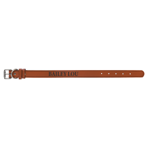 Small 15" x 3/4" Laserable Leatherette Dog Collar