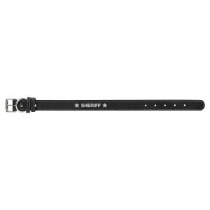 Small 15" x 3/4" Laserable Leatherette Dog Collar