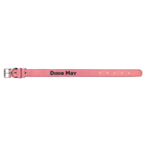 Small 15" x 3/4" Laserable Leatherette Dog Collar