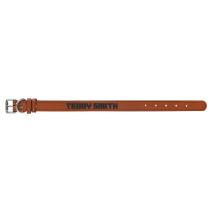 Medium 19" x 1" Laserable Leatherette Dog Collar