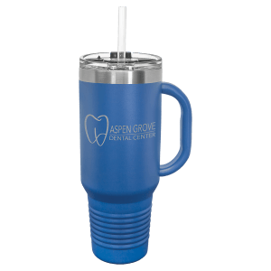 Fundraiser: Polar Camel 40 oz. Travel Mug with Handle, Straw Included