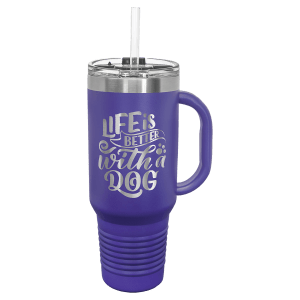 Fundraiser: Polar Camel 40 oz. Travel Mug with Handle, Straw Included