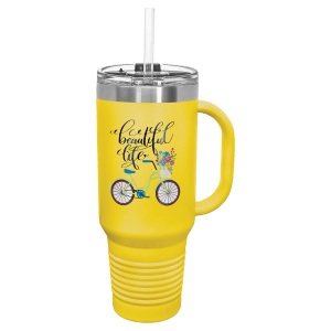 Fundraiser: Polar Camel 40 oz. Travel Mug with Handle, Straw Included