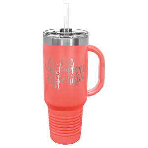 Fundraiser: Polar Camel 40 oz. Travel Mug with Handle, Straw Included