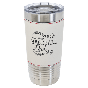 Polar Camel 20 oz. Baseball Tumbler with Slider Lid