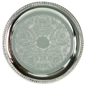 Round Chrome Plated Tray