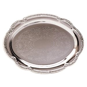 6 1/2" x 9 1/2" Oval Silver Plated Tray