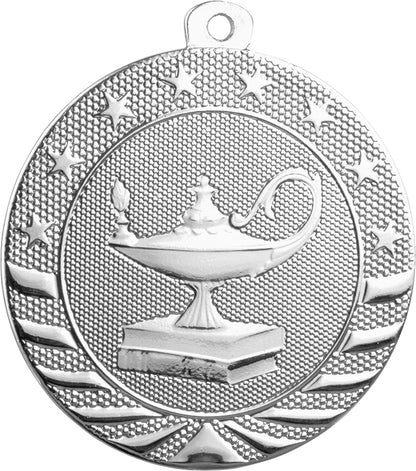 2 inch Lamp of Knowledge Starbrite Medal