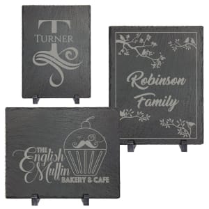 Rectangle Slate Plaque with Plastic Feet Sample Set