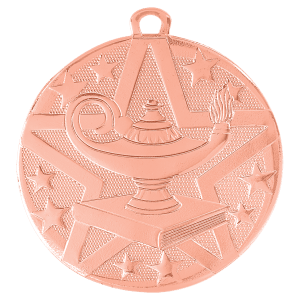 2 inch Superstar Lamp of Knowledge Medal