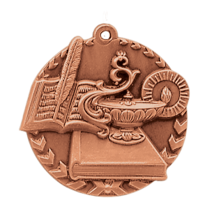 1 3/4 inch Lamp of Knowledge Millennium Medal