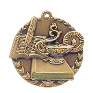 1 3/4 inch Lamp of Knowledge Millennium Medal