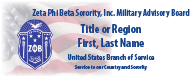 Zeta Military Advisory Board Badge